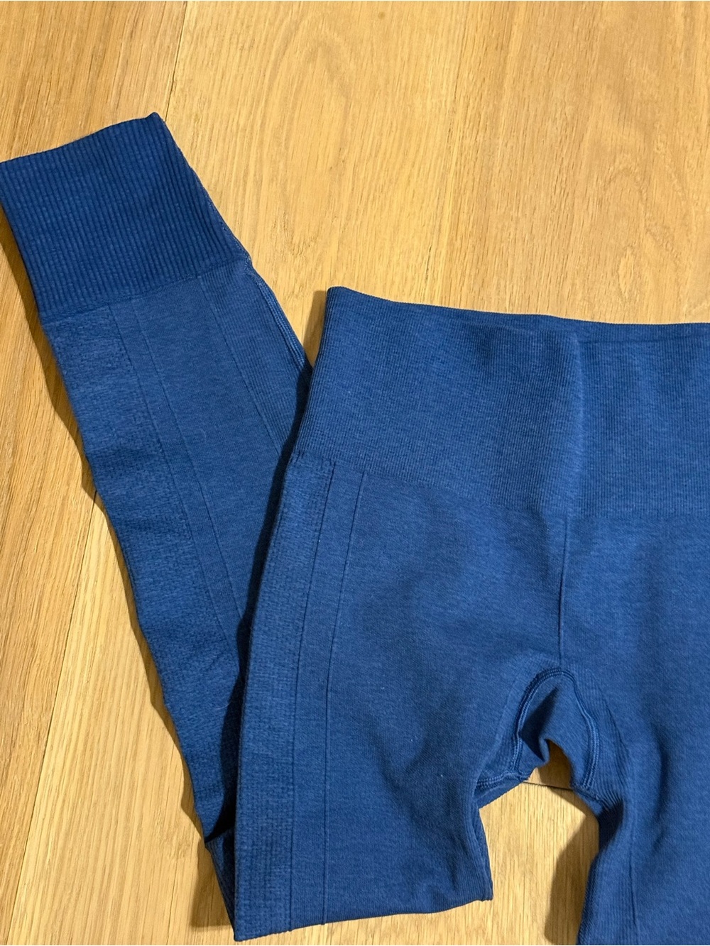 Lululemon Ebb To Street Ribbed Leggings Heather Blue - Picture 7 of 8